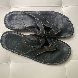 Born Black Flip Flop Sandals